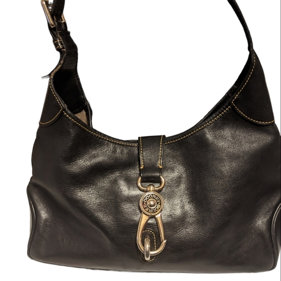 Authentic Vintage Dooney & Bourke Leather Logo Lock Shoulder Bag - Picture 6 of 17